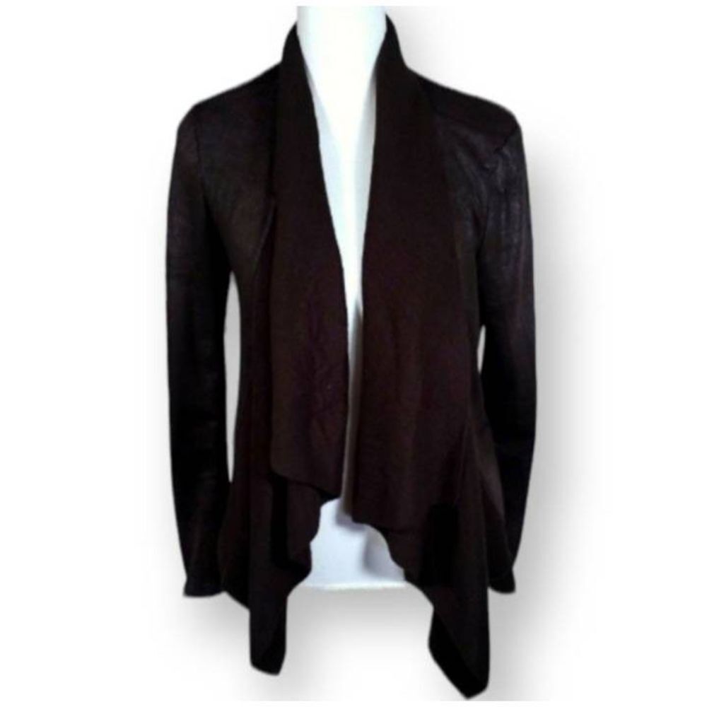 JESSICA SIMPSON BLACK FAUX SUEDE JACKET SZ.M EUC.